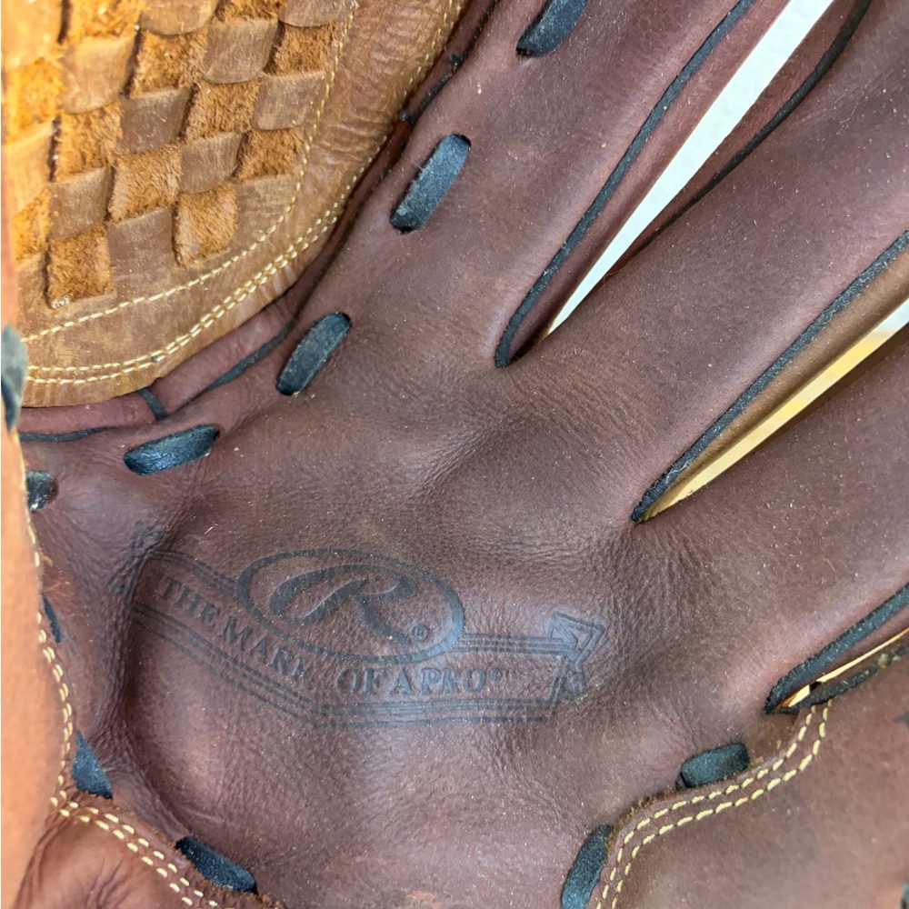 Rawlings RBG36TBR RH 12.5" Leather Zero Shock Baseball Glove Left Hand Throw - Picture 7 of 12